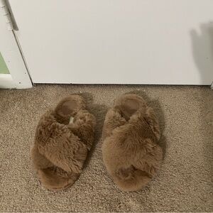 Fuzzy slippers